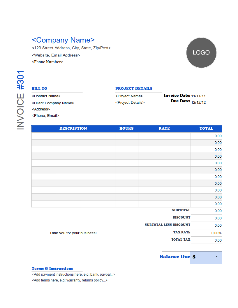 Free Printable Auto Repair Invoice Templates
