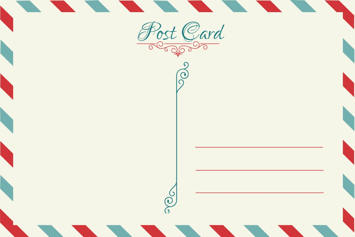 Free Postcard Templates Editable And Printable