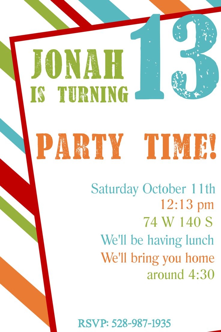 Free Printable Birthday Invitation Templates