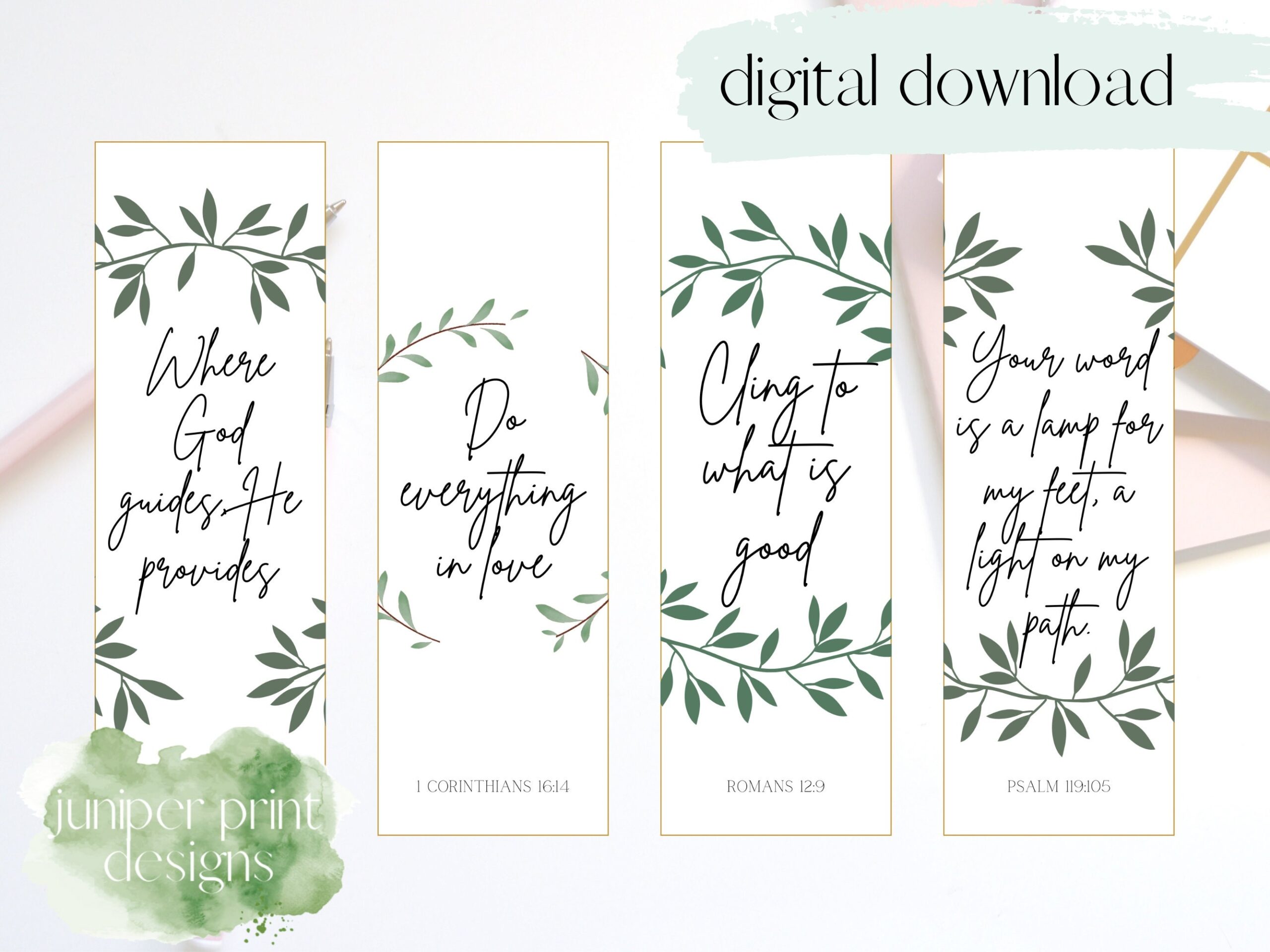 Free Printable Bible Bookmarks Templates