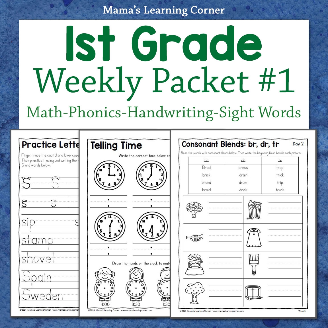 Printable Worksheets For First Graders