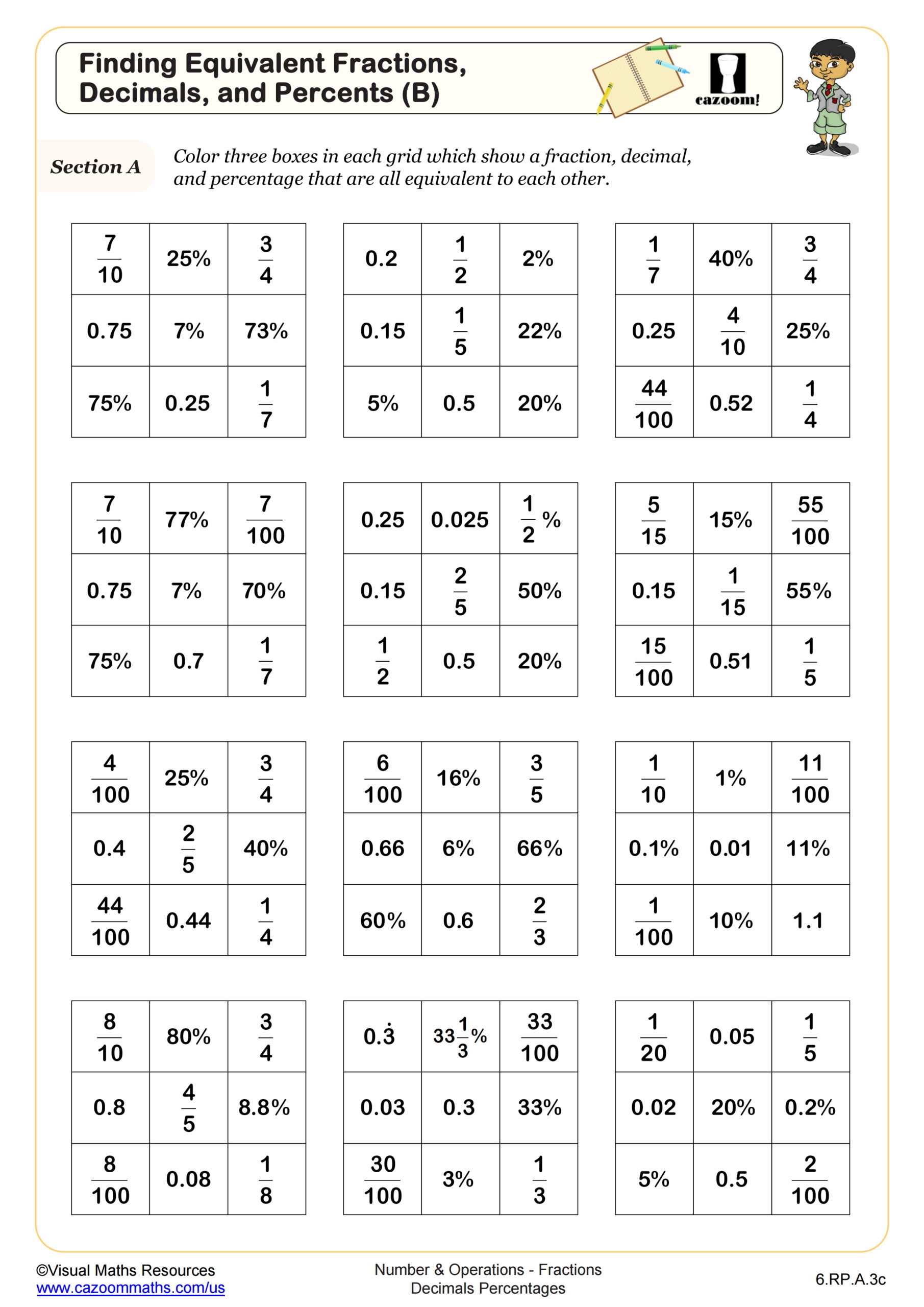 Free Printable Worksheets For Sixth Graders