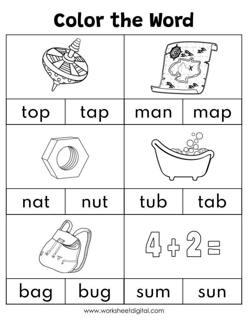 Free Printable Kindergarten Phonics Worksheets