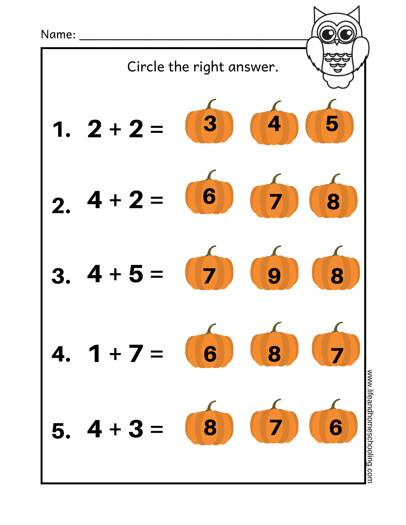 2Nd Grade Math Printable Worksheets