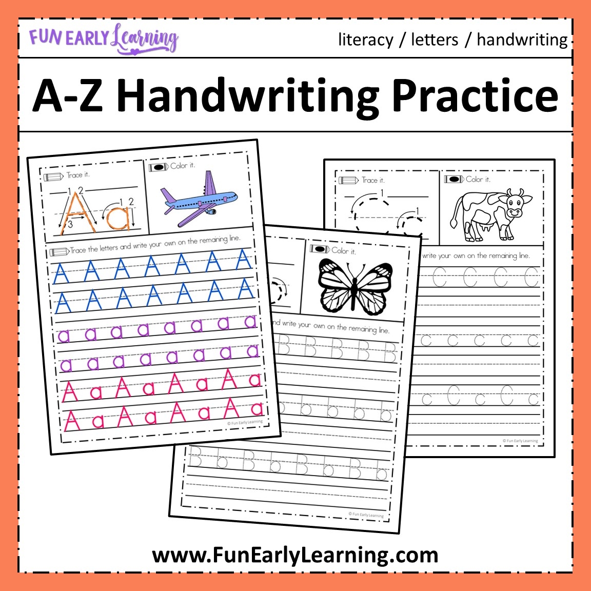 Printable Handwriting Worksheets For Kindergarten Free
