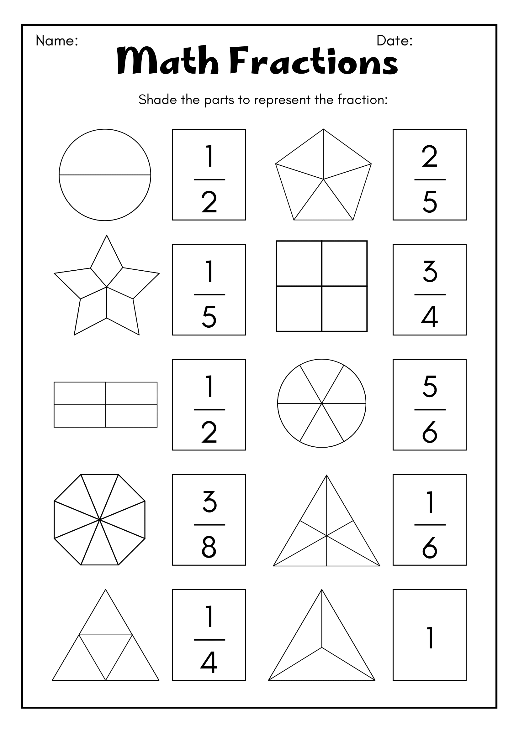 3Rd Grade Math Printable Worksheets
