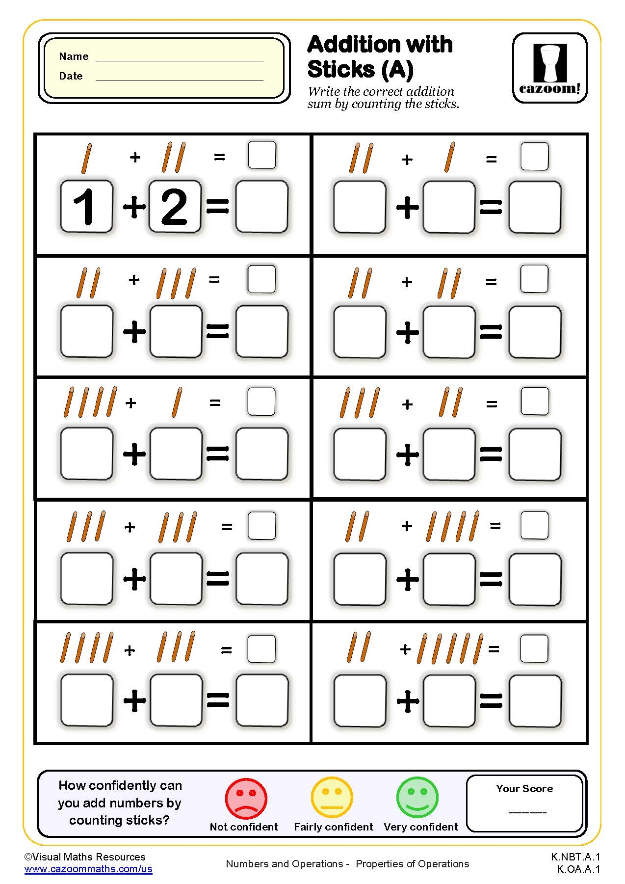 Free Printable Kindergarten Worksheets Math