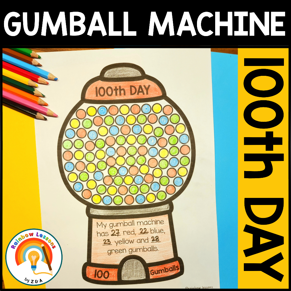 100 Day Gumball Machine 100th Day Of School Gumball 100th Day Gumball Crafts 100 Day Gumball Machine 100th Day Of School Gumball 100th Day Gumball Crafts