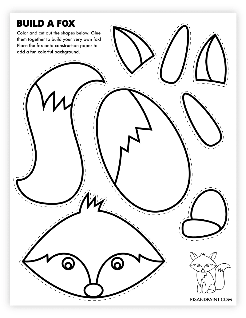 120 Free Printable Build Your Own Crafts Pjs And Paint