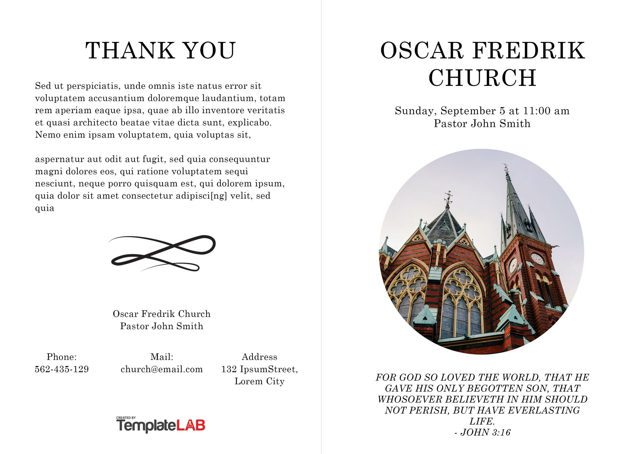 19 Free Church Bulletin Templates Church Programs 