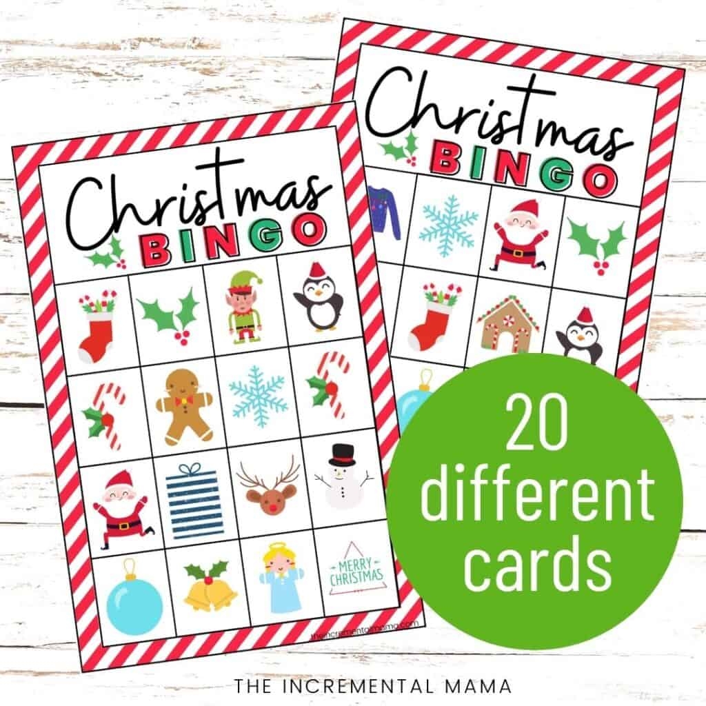 20 Free Printable Christmas Bingo Cards The Incremental Mama 20 Free Printable Christmas Bingo Cards The Incremental Mama