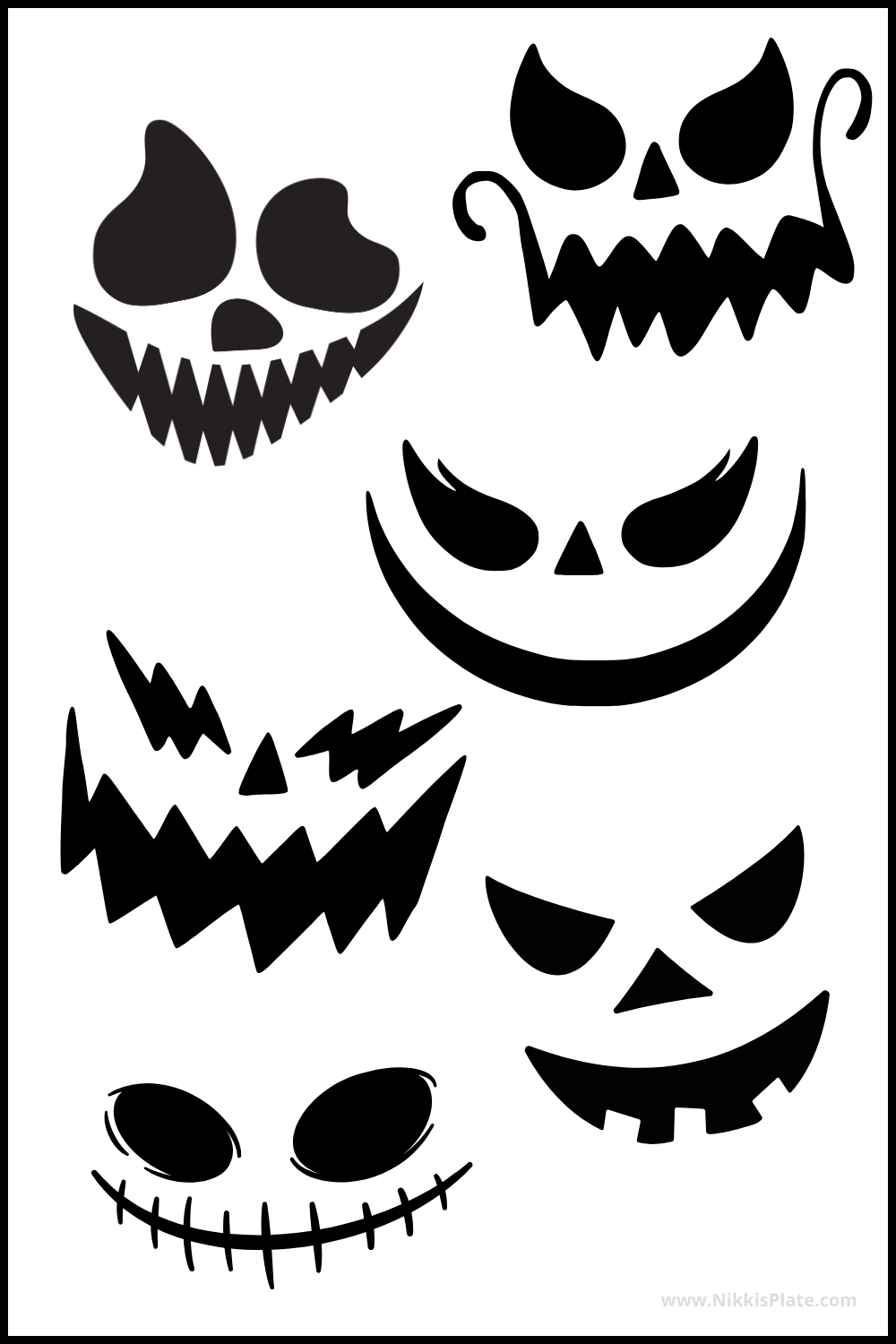 Free Scary Pumpkin Templates Printable