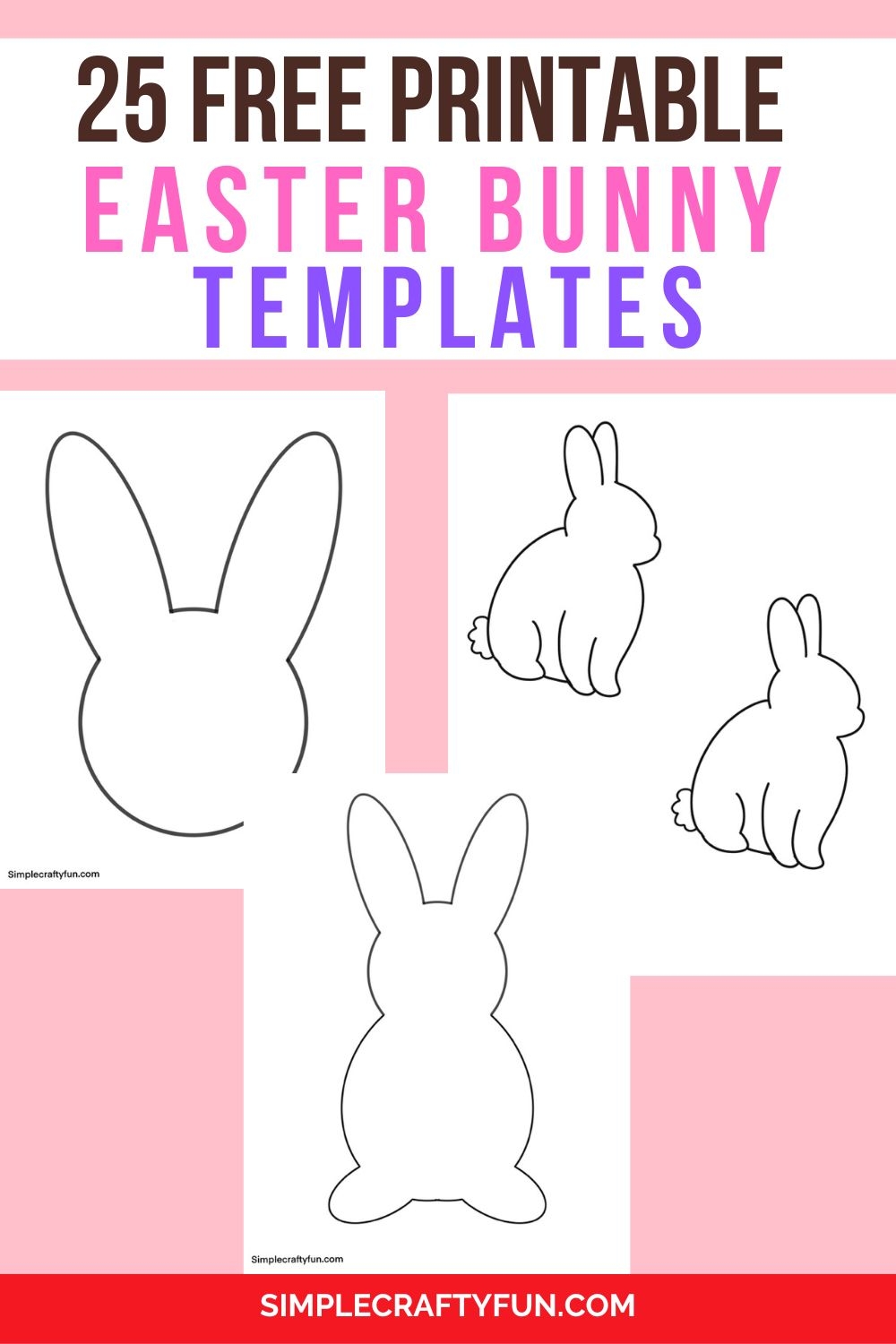 Free Bunny Pattern Template Printable