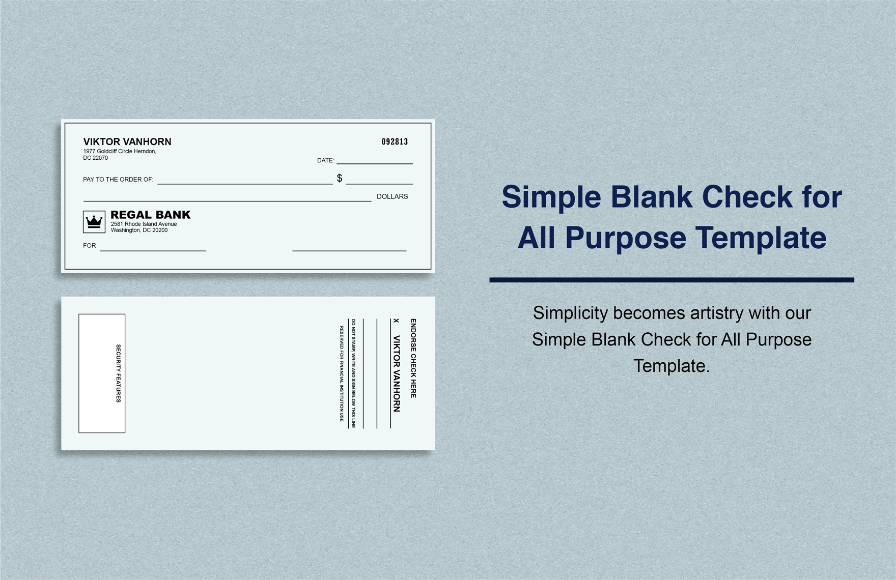 Fillable Printable Blank Business Check Template Fillable Printable Blank Business Check Template