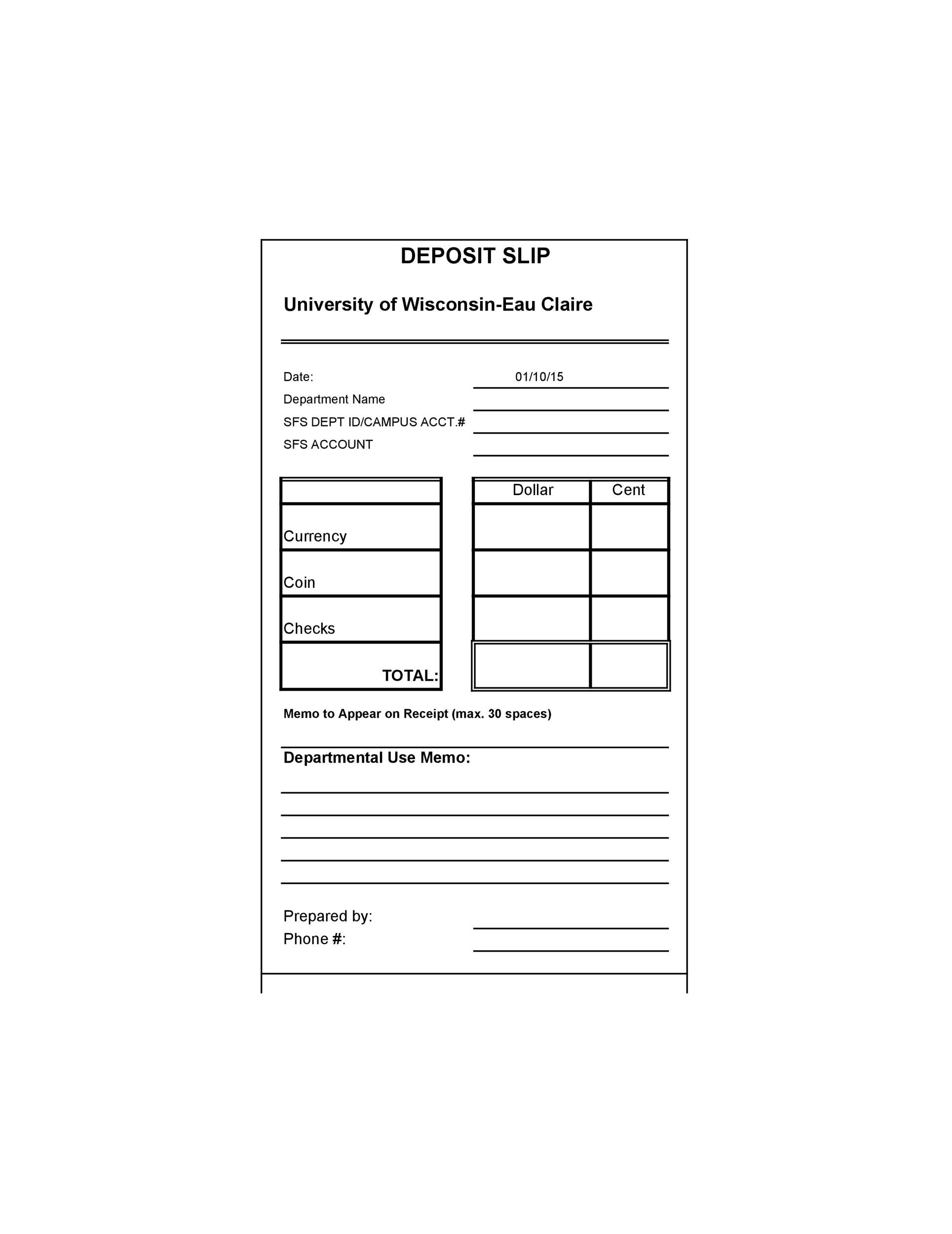 37 Bank Deposit Slip Templates Examples TemplateLab 37 Bank Deposit Slip Templates Examples TemplateLab