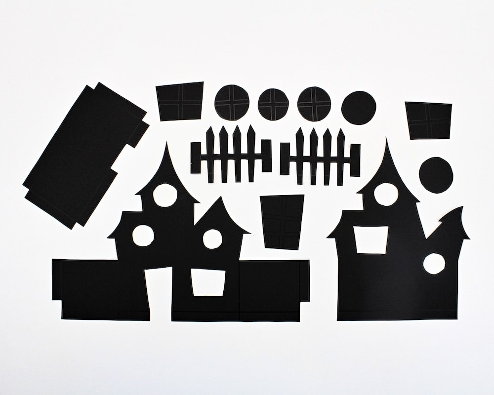 3D Paper Haunted House Craft with Free Template The Craft at Home Family