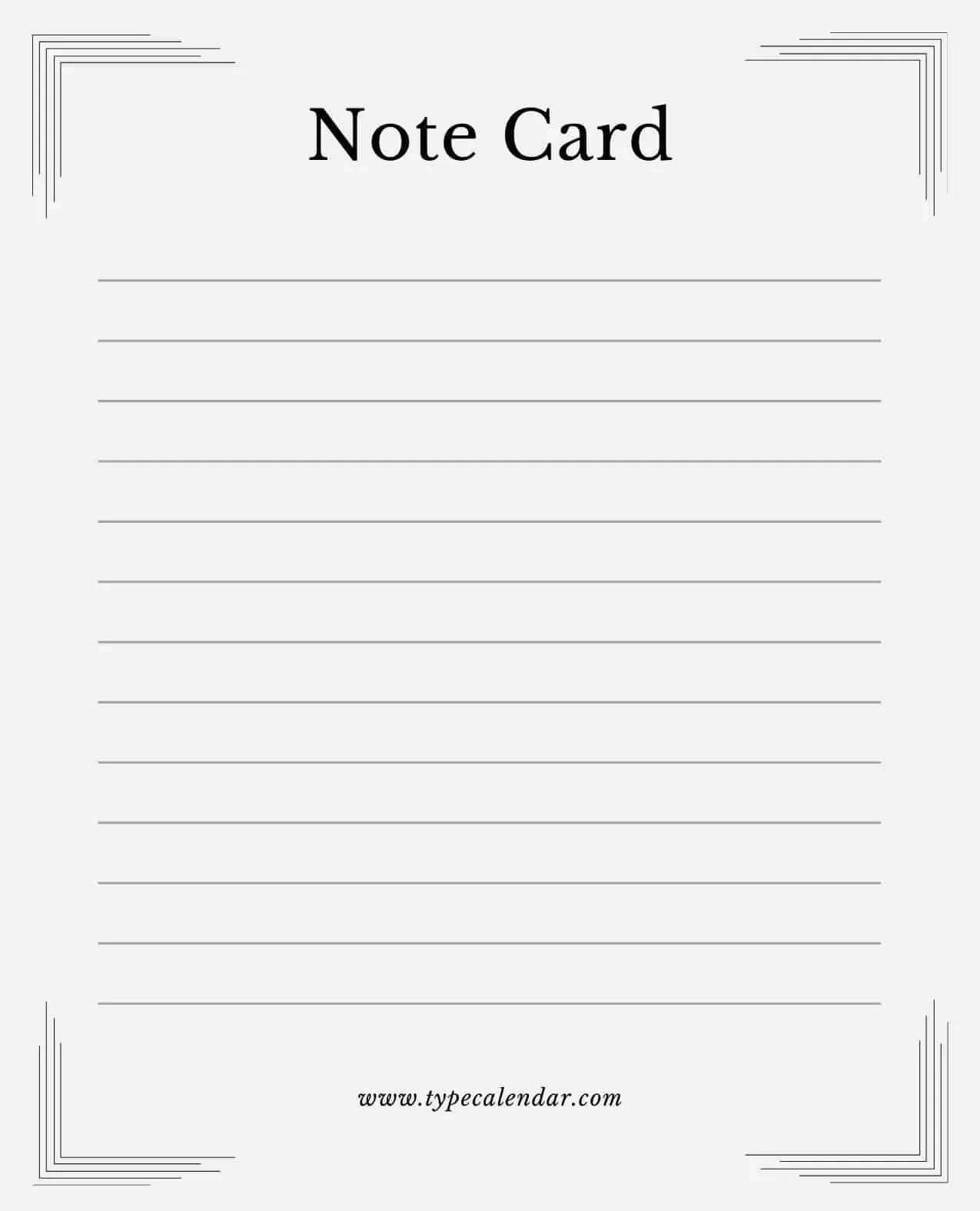 42 Free Printable Note Card Templates Word PDF 