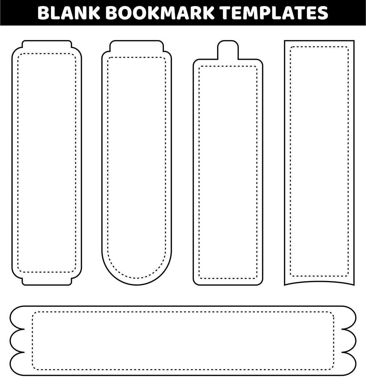 5 Bookmarks Bookmark Template Bookmarks Printable Bookmarks