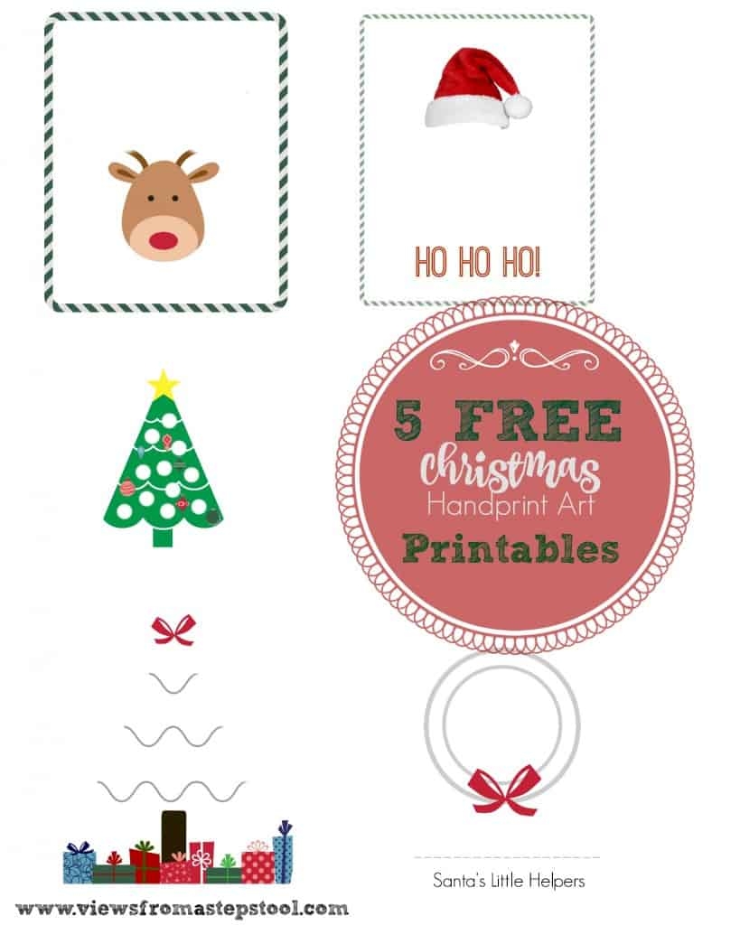 5 Christmas Handprint Art Templates For Gifting Decor Or Fun 