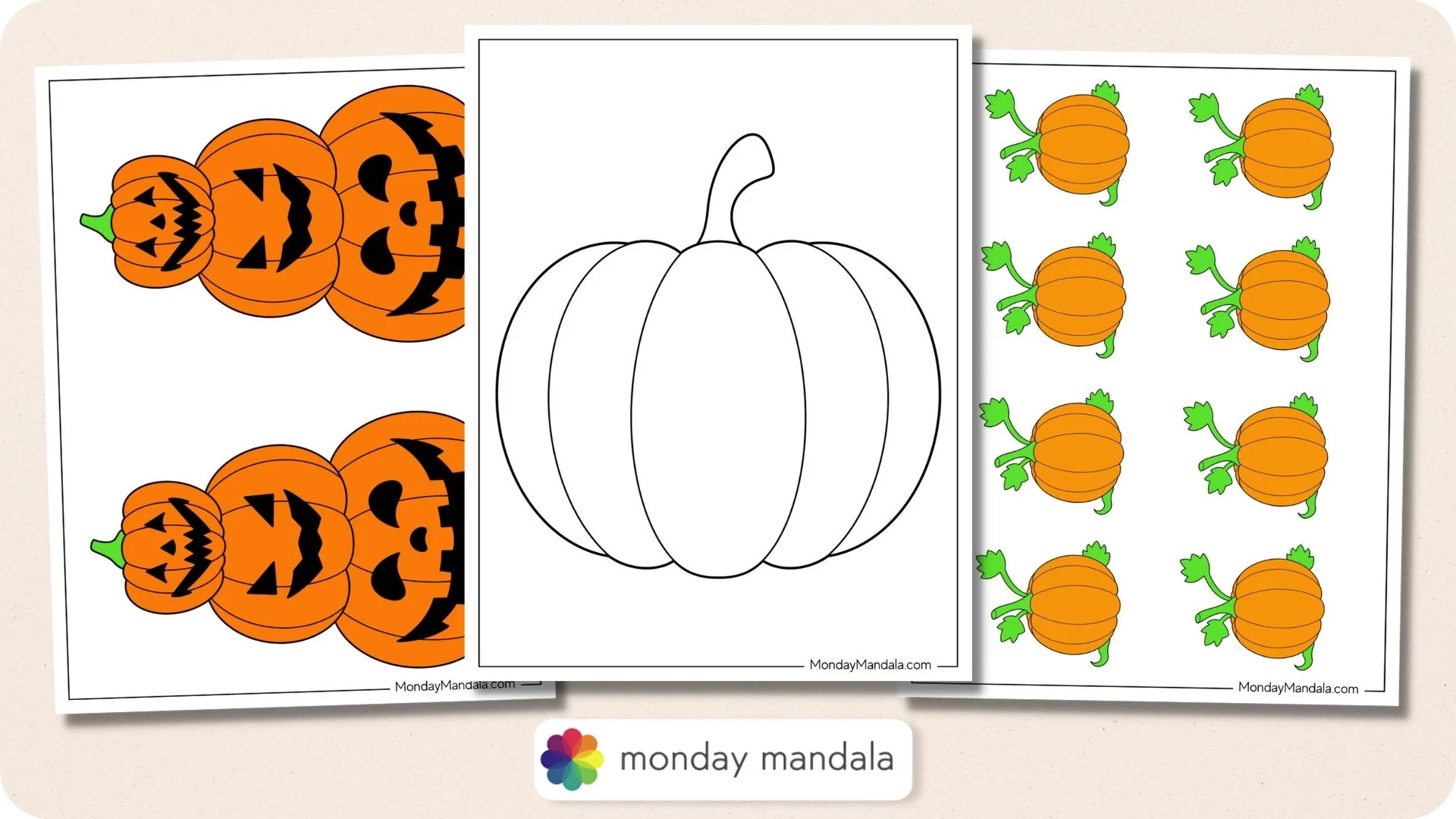 Free Printable Halloween Pumpkin Templates
