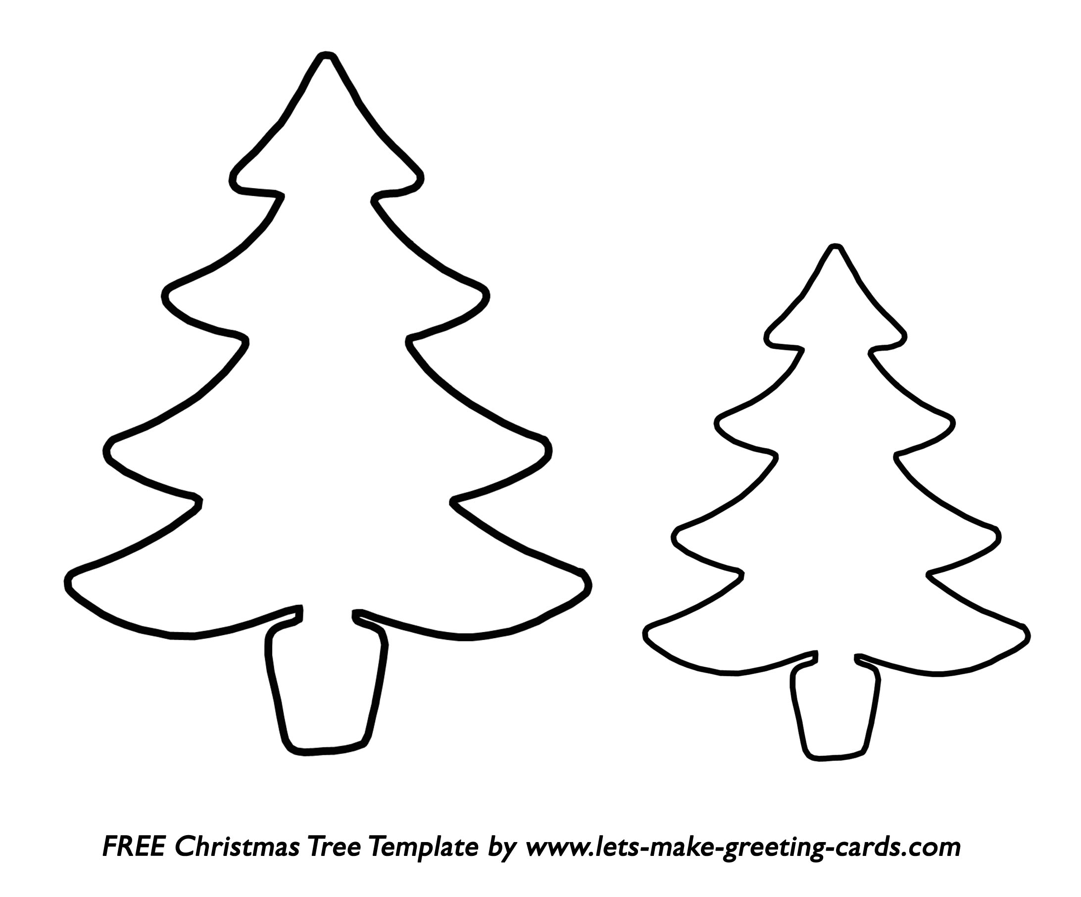 Printable Template Of A Christmas Tree