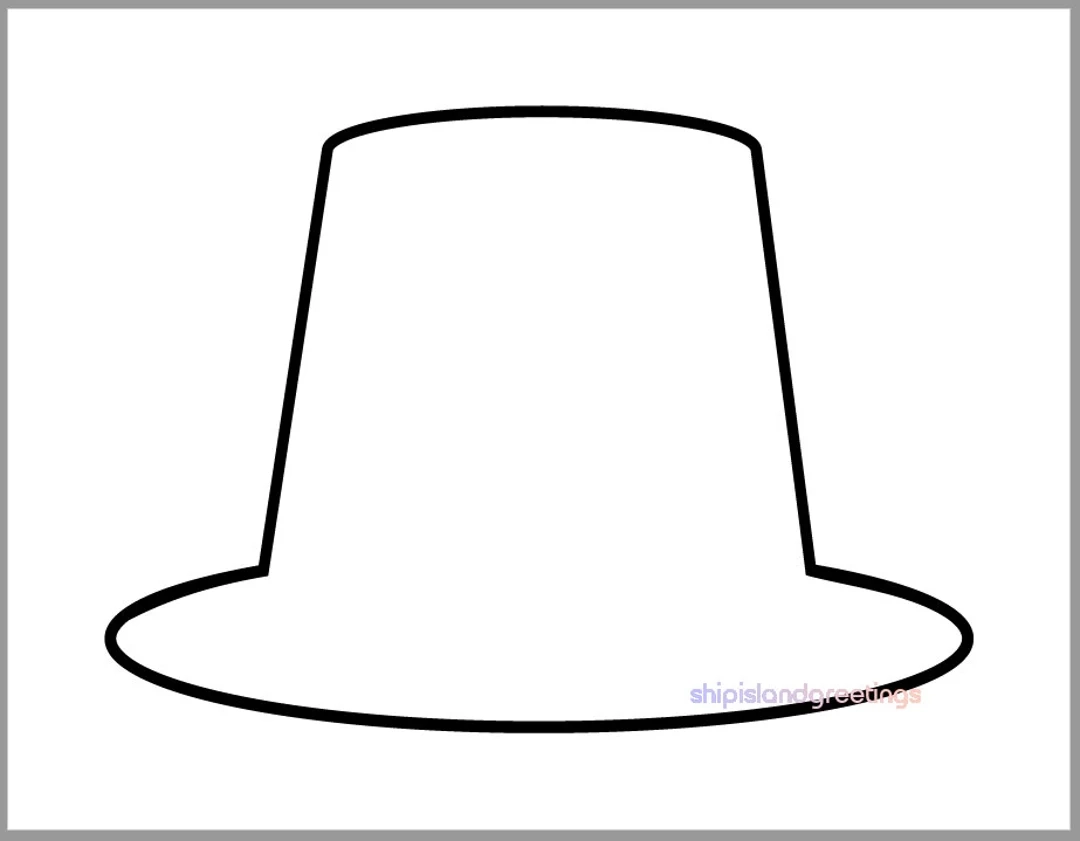 Free Printable Pilgrim Hat Template Free Printable Pilgrim Hat Template