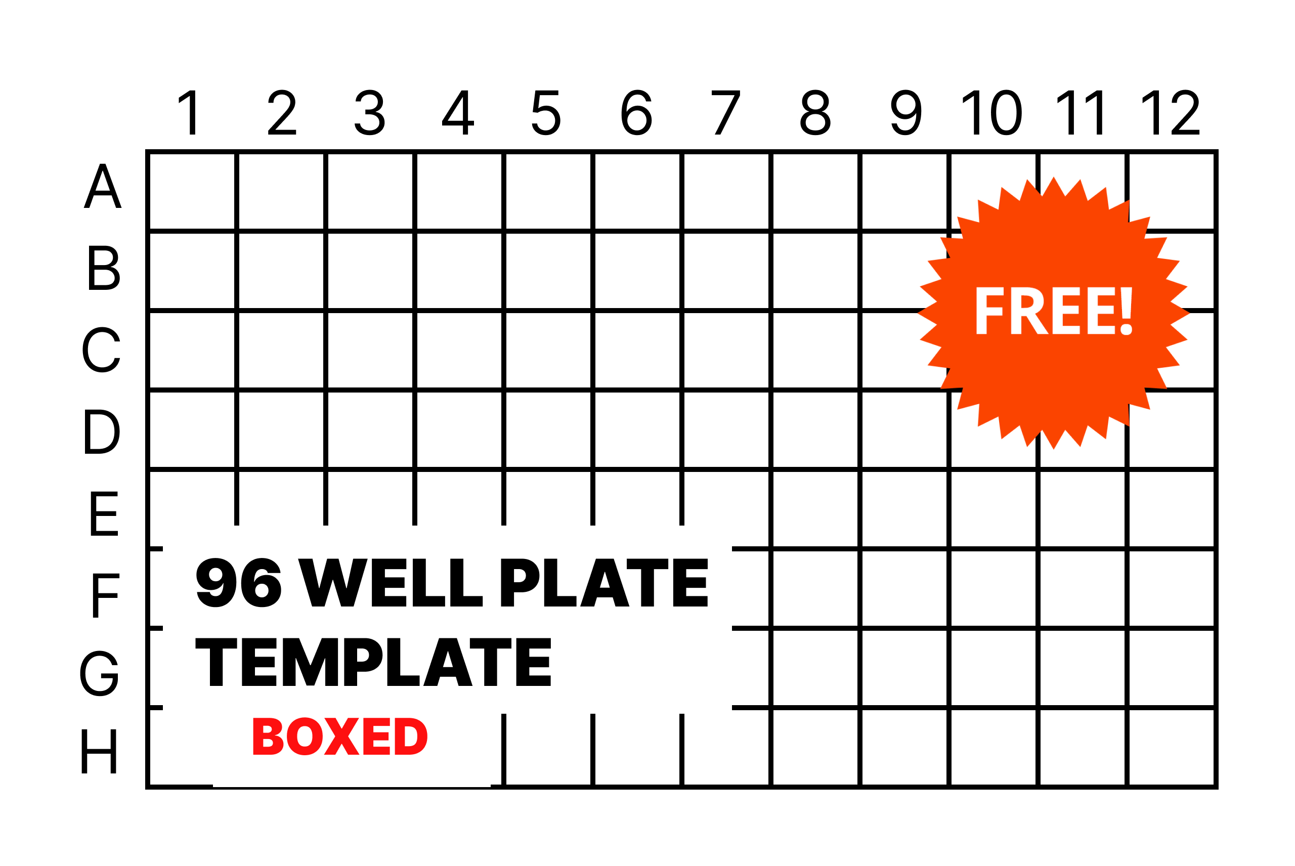 96 Well Plate Template Free Download 96 Well Plate Template Free Download