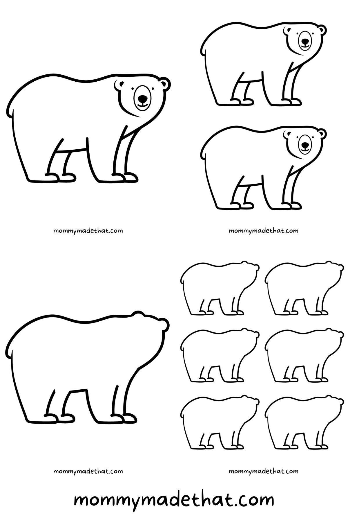 Adorable Polar Bear Templates Free Printables Adorable Polar Bear Templates Free Printables