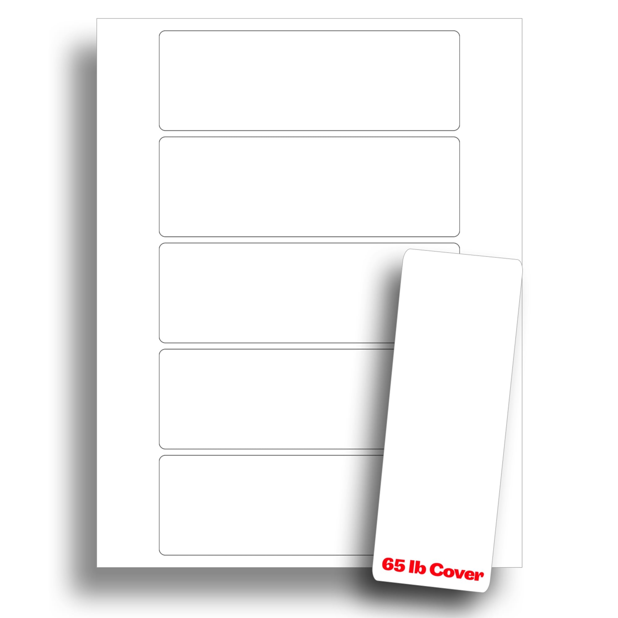 Amazon White Printable Blank Bookmarks 65lb Cover 2 X 6 Perforated 10 Sheets 50 Blank Bookmarks For Inkjet Laser Printers Office Products