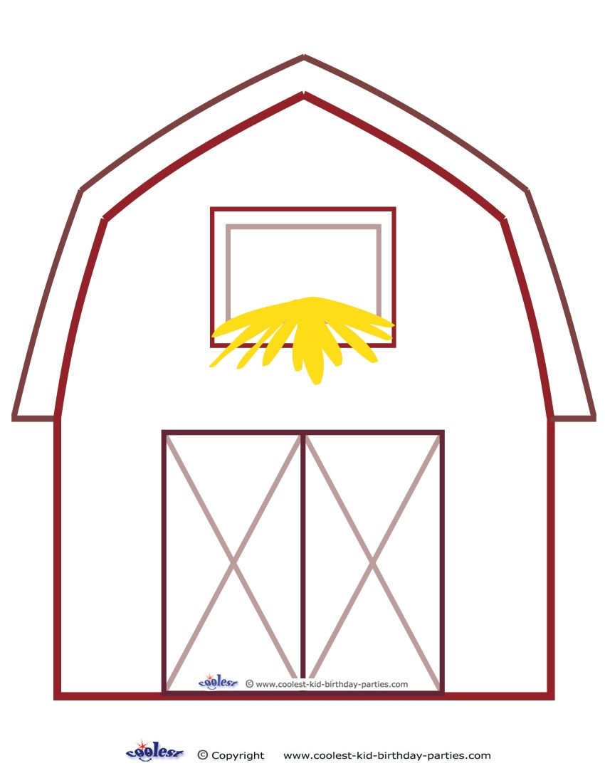 Free Printable Printable Barn Template Free Printable Printable Barn Template