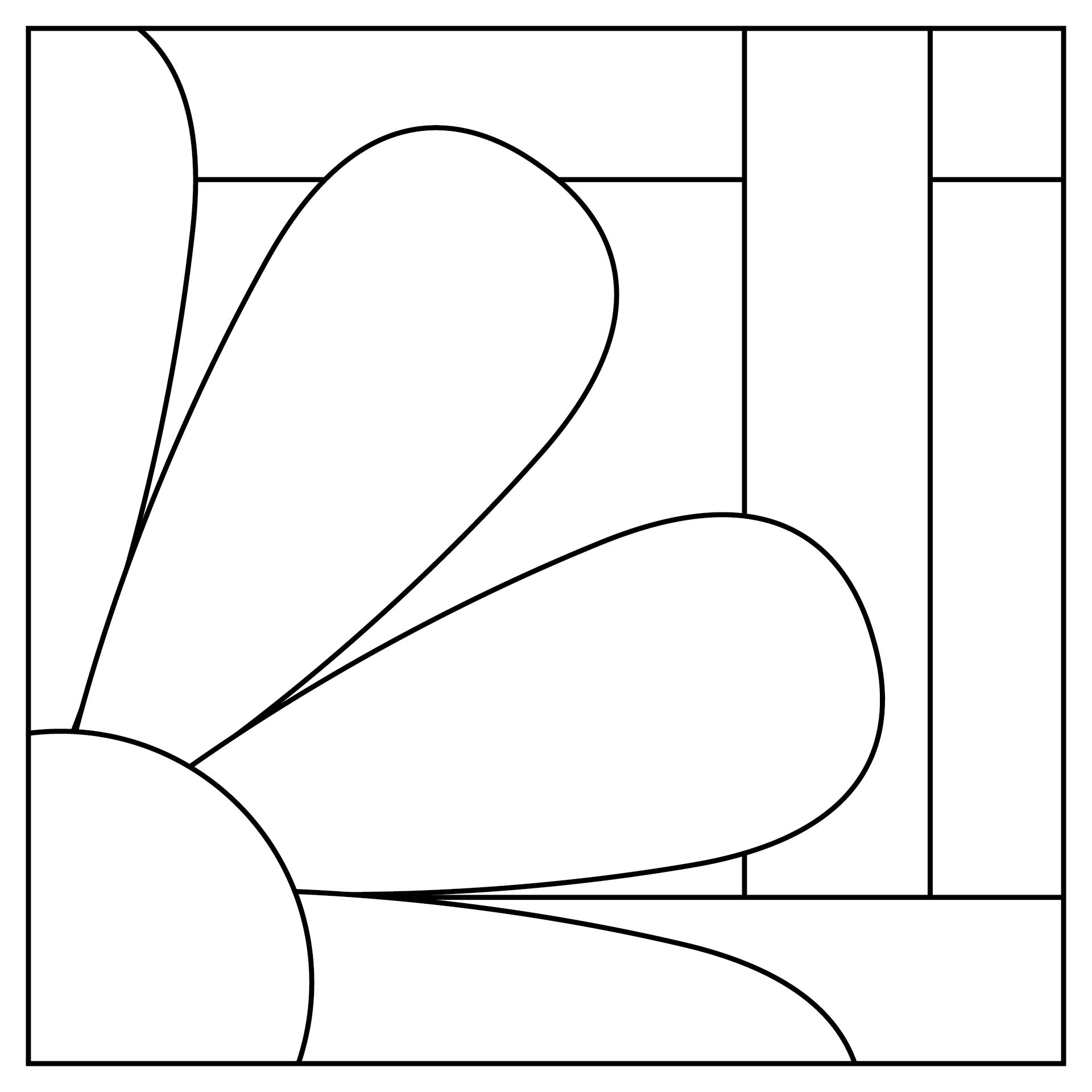 Printable Stained Glass Window Craft Template