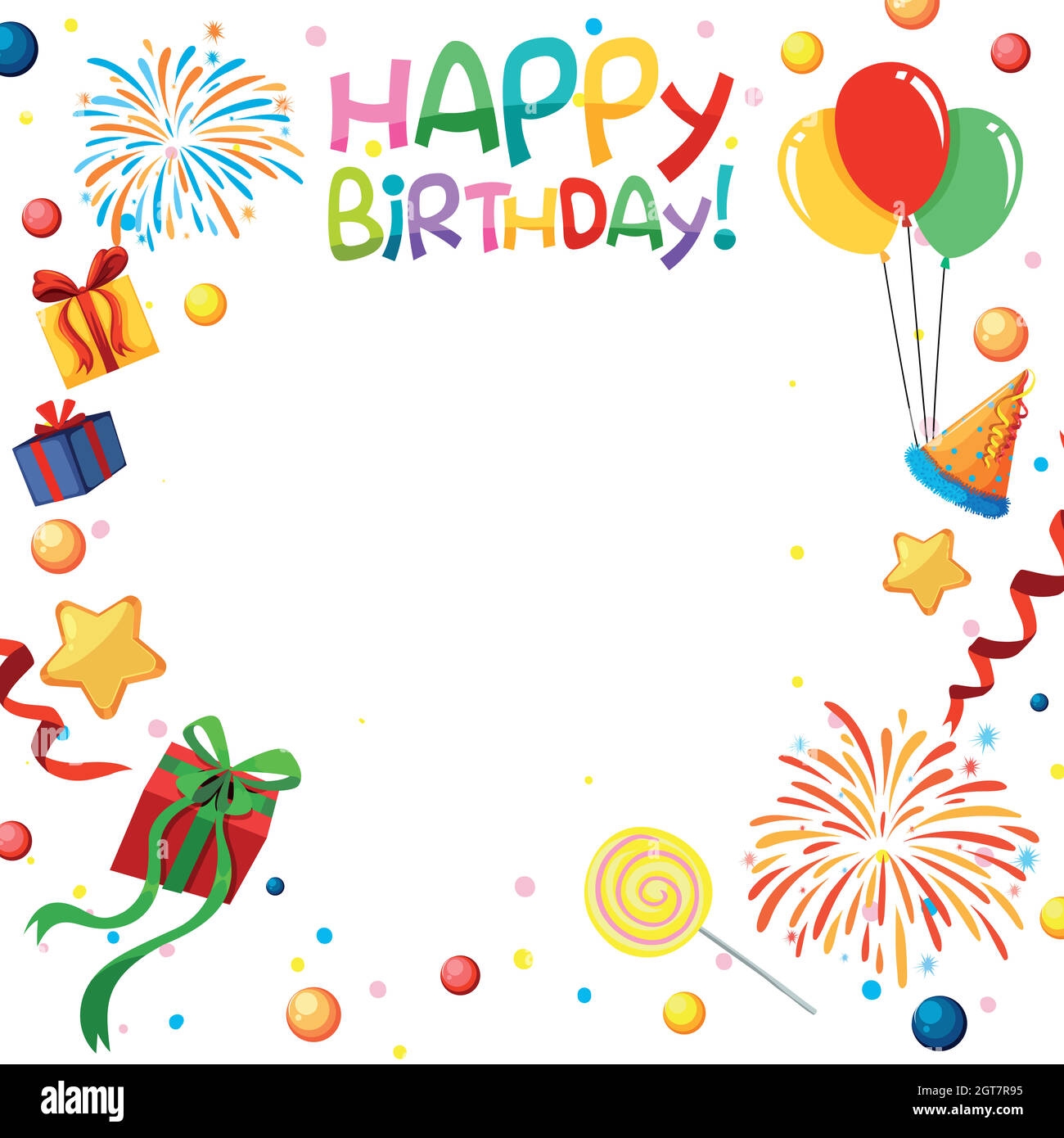 Birthday Template Hi res Stock Photography And Images Alamy