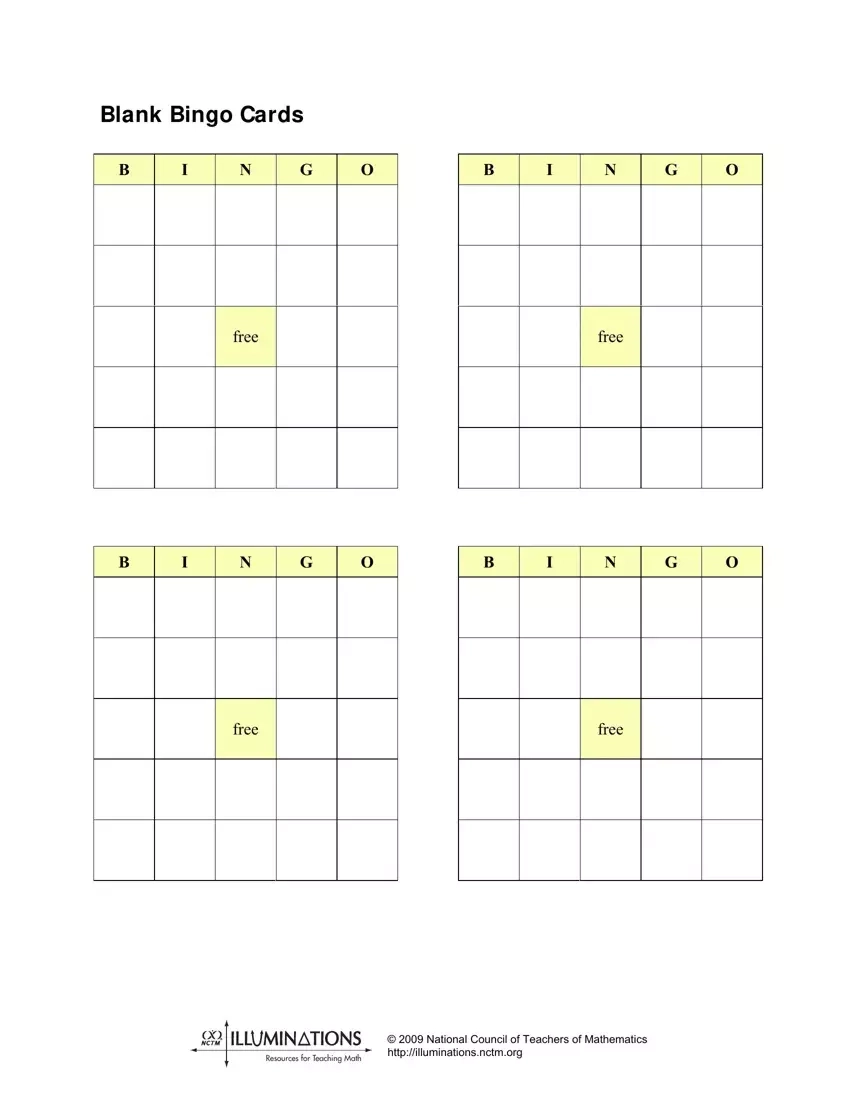 Blank Bingo Card Template Printable Blank Bingo Card Template Printable