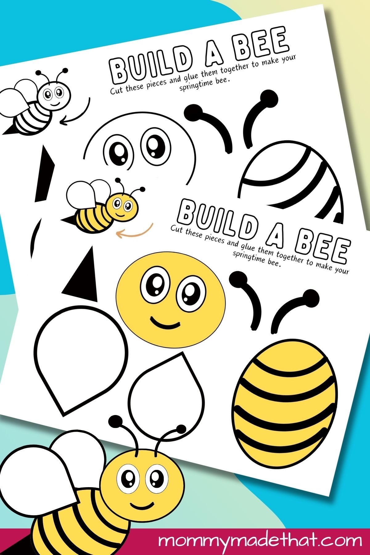 Build A Bee Craft Free Printable Build A Bee Craft Free Printable