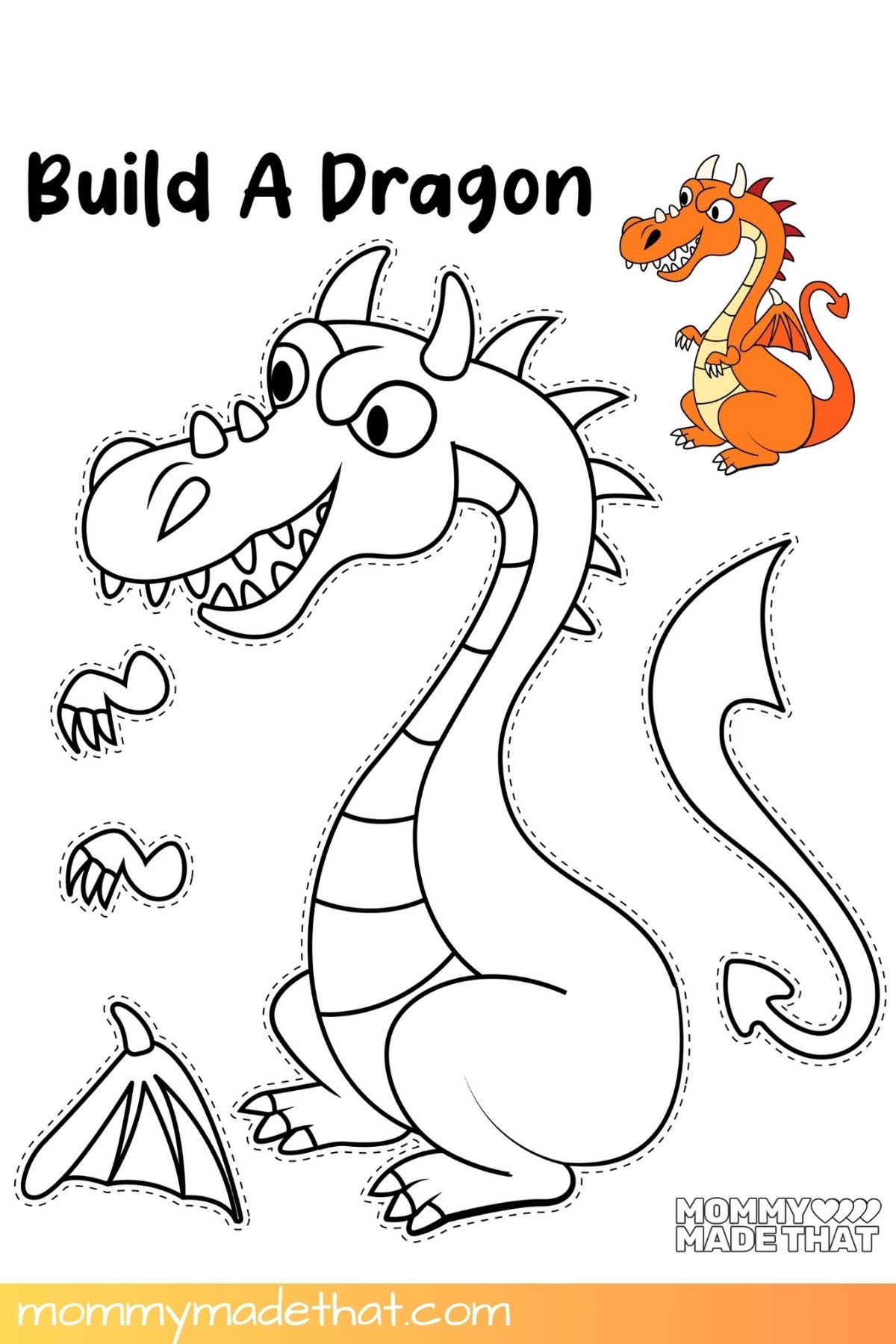 Build A Dragon Printable Craft Free Printable 