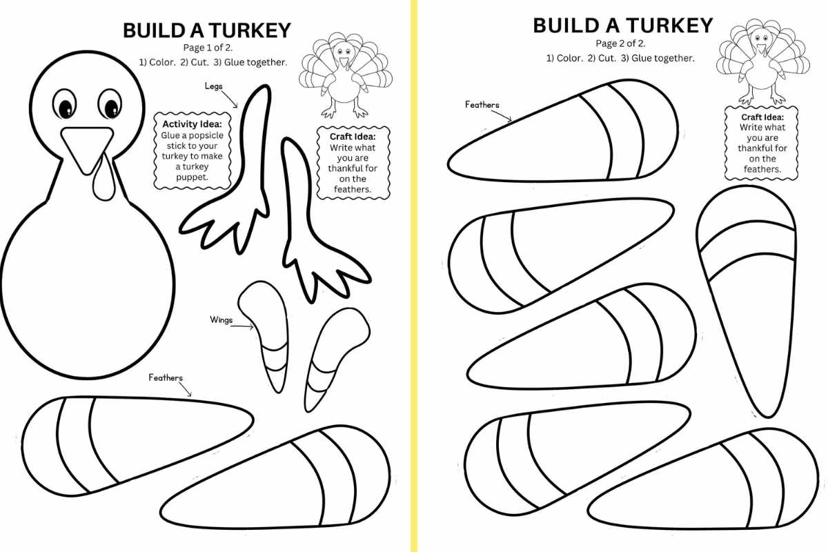 Free Printable Turkey Feet Template