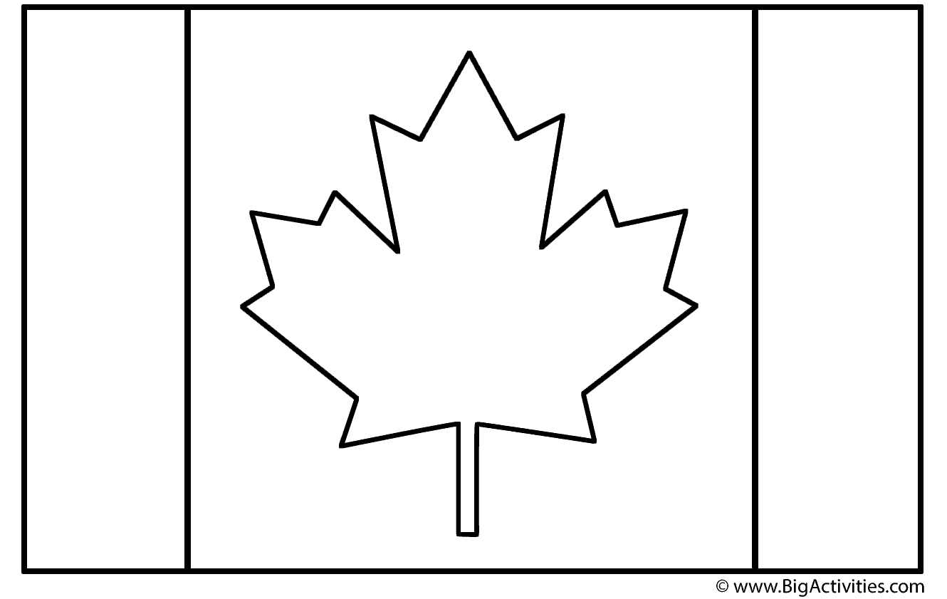 Canadian Flag Coloring Page Remembrance Day 