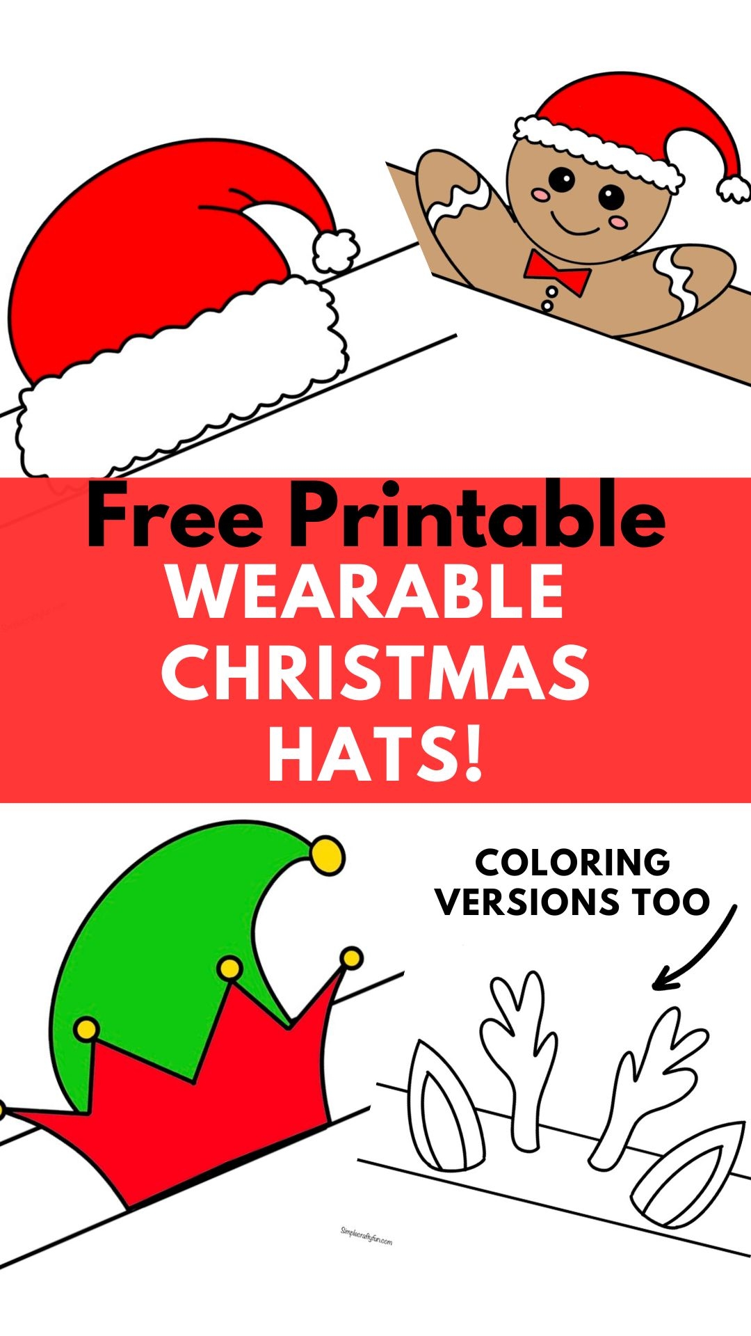 Christmas Hat Printable Crafts Free Printable Christmas Hat Printable Crafts Free Printable