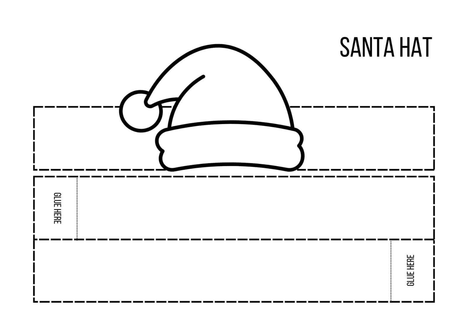 Christmas Hat Printable Templates And Tags 3 Free Sets The Pink Craft Box