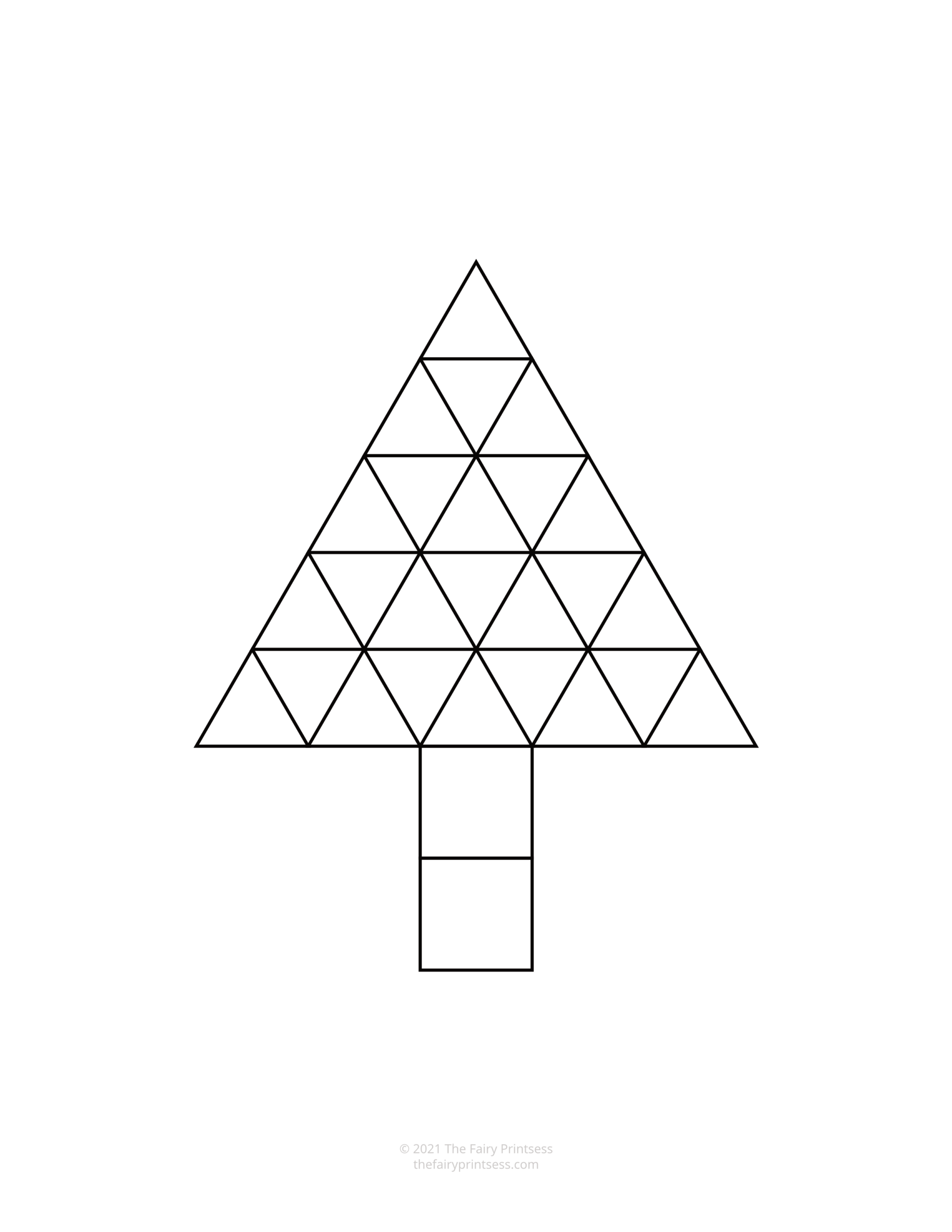 Christmas Pattern Block Templates Free Printable Shape Mats