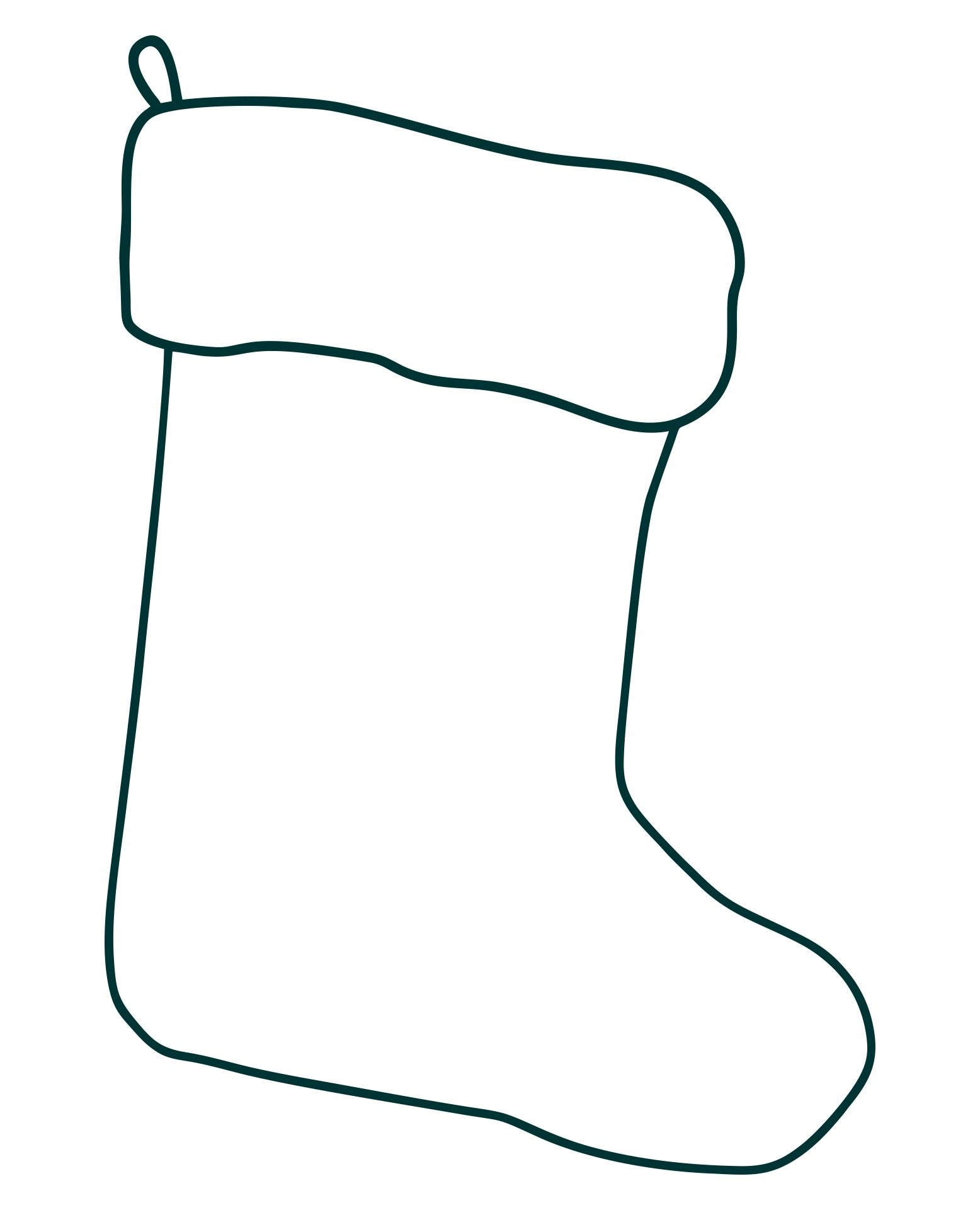 Christmas Stocking Template 15 Free PDF Printables Printablee Christmas Stocking Template 15 Free PDF Printables Printablee