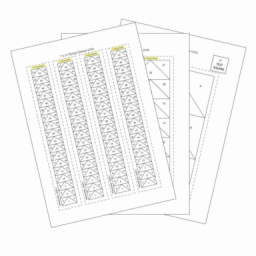 Continuous Flying Geese Strips FPP Templates Victoria Peat Continuous Flying Geese Strips FPP Templates Victoria Peat