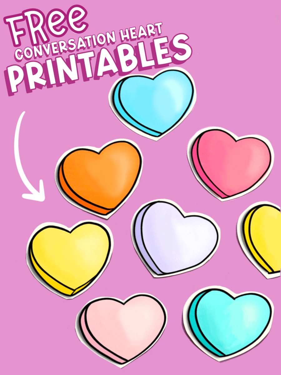 Conversation Heart Printable Printable Party Favors Conversation Heart Printable Printable Party Favors