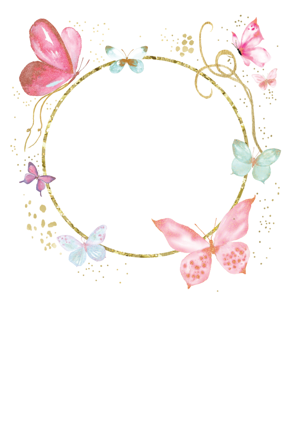 Create Magical Butterflies Photo 1st Birthday Invitation Add Text And Photos Download Print Or Send Online i ekli Davetiyeler Desenler