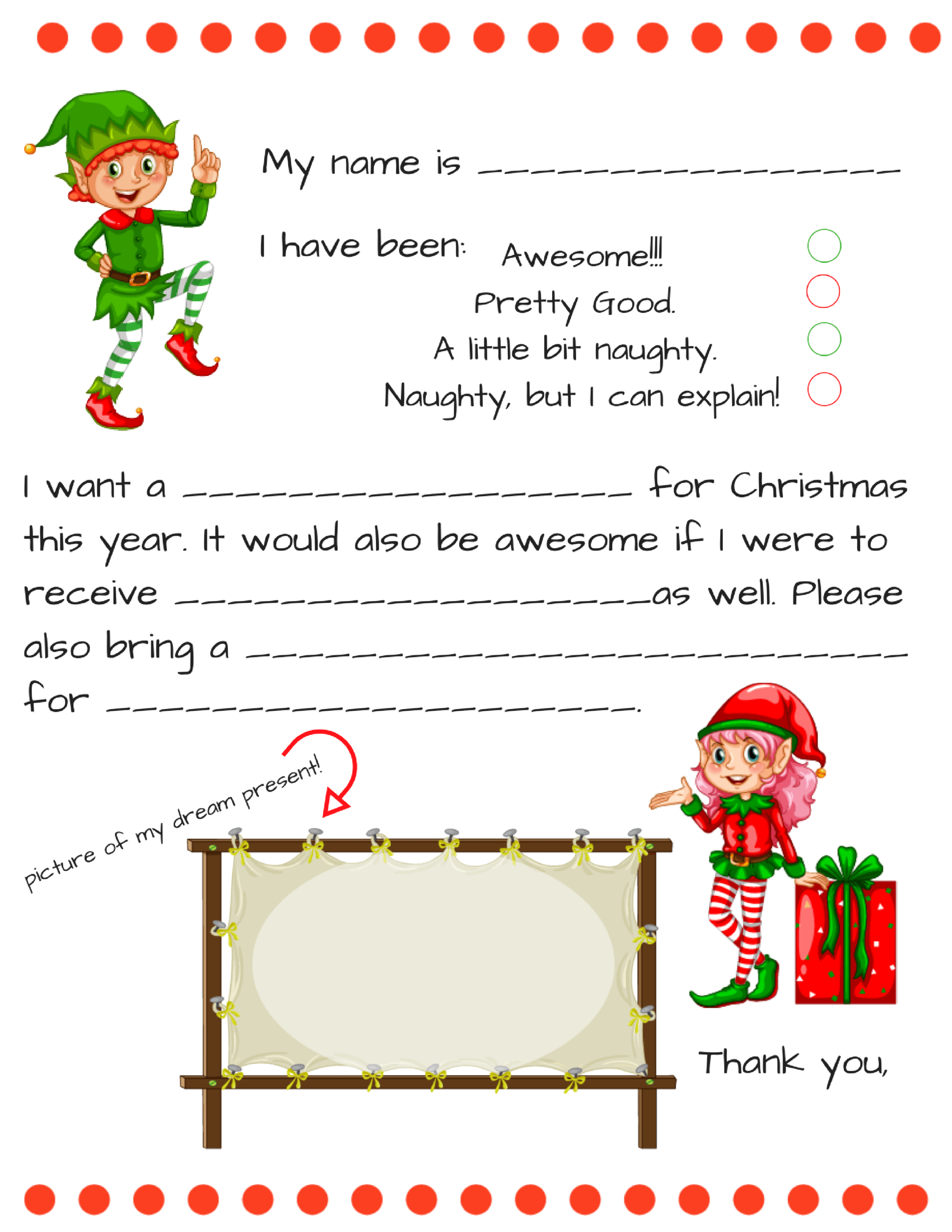 Free Printable Santa Letter Templates Free Printable Santa Letter Templates