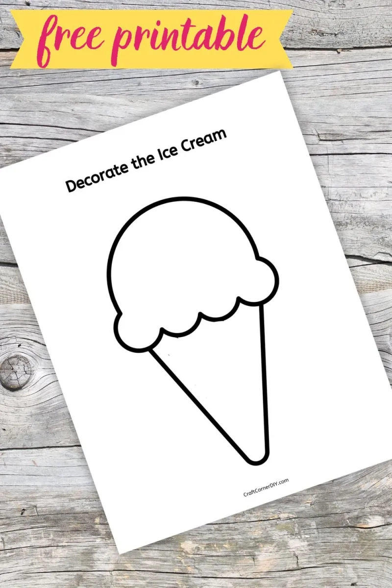 Design Your Own Ice Cream Craft Craft Corner DIY Design Your Own Ice Cream Craft Craft Corner DIY