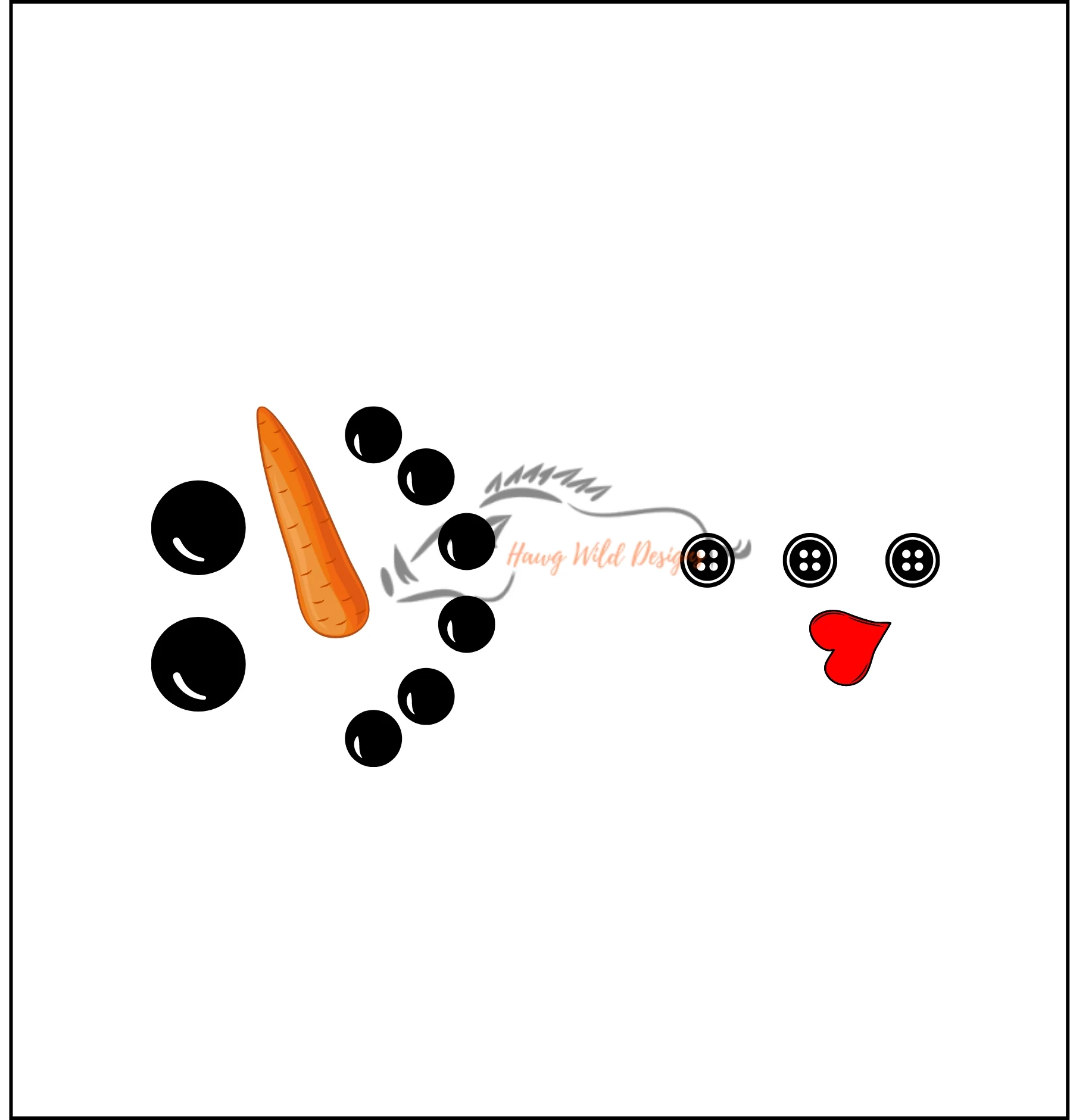 DIGITAL DOWNLOAD Snowman Candy Bar Wrapper Hershey Snowman Stocking Hawg Wild Designs