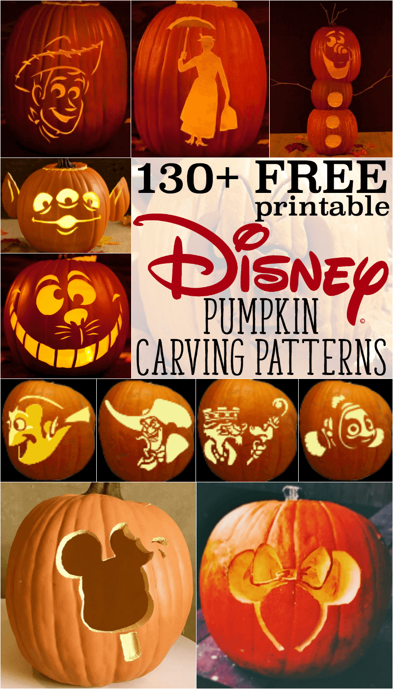 Disney Pumpkin Stencils Over 150 Free Printables And Ideas