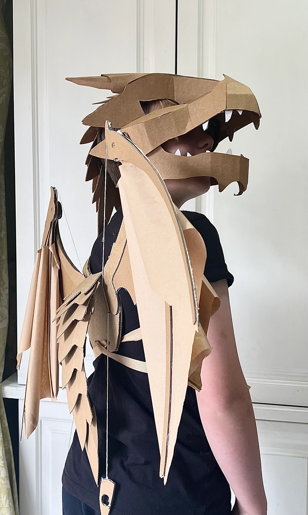 Free Printable Cardboard Dragon Head Template