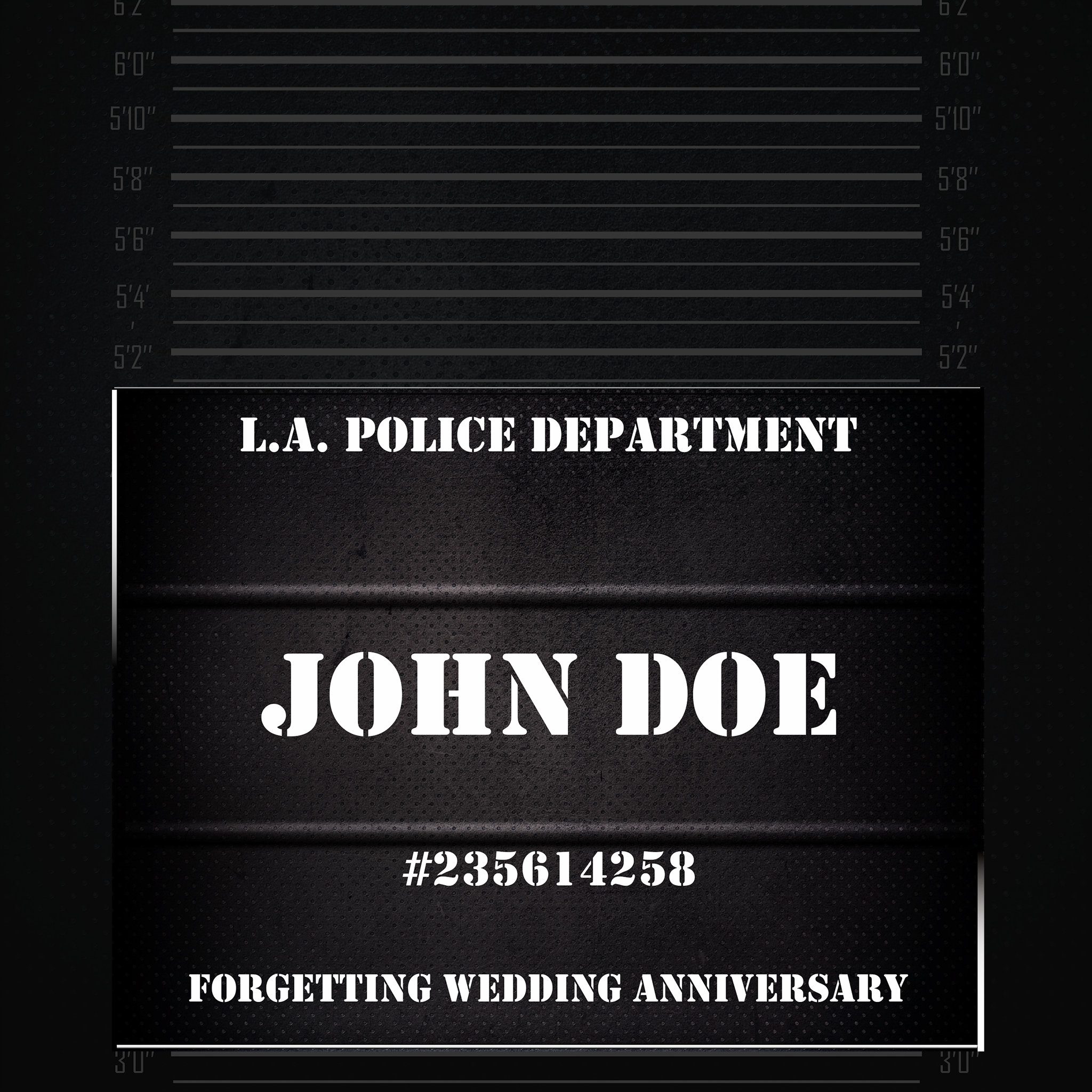 Editable Printable Jail Sign Template